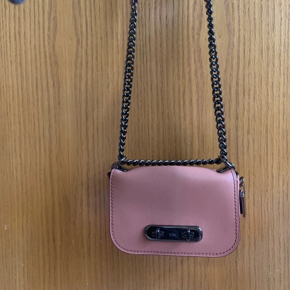 Pink crossbody Coach purse - Picture 2 of 5